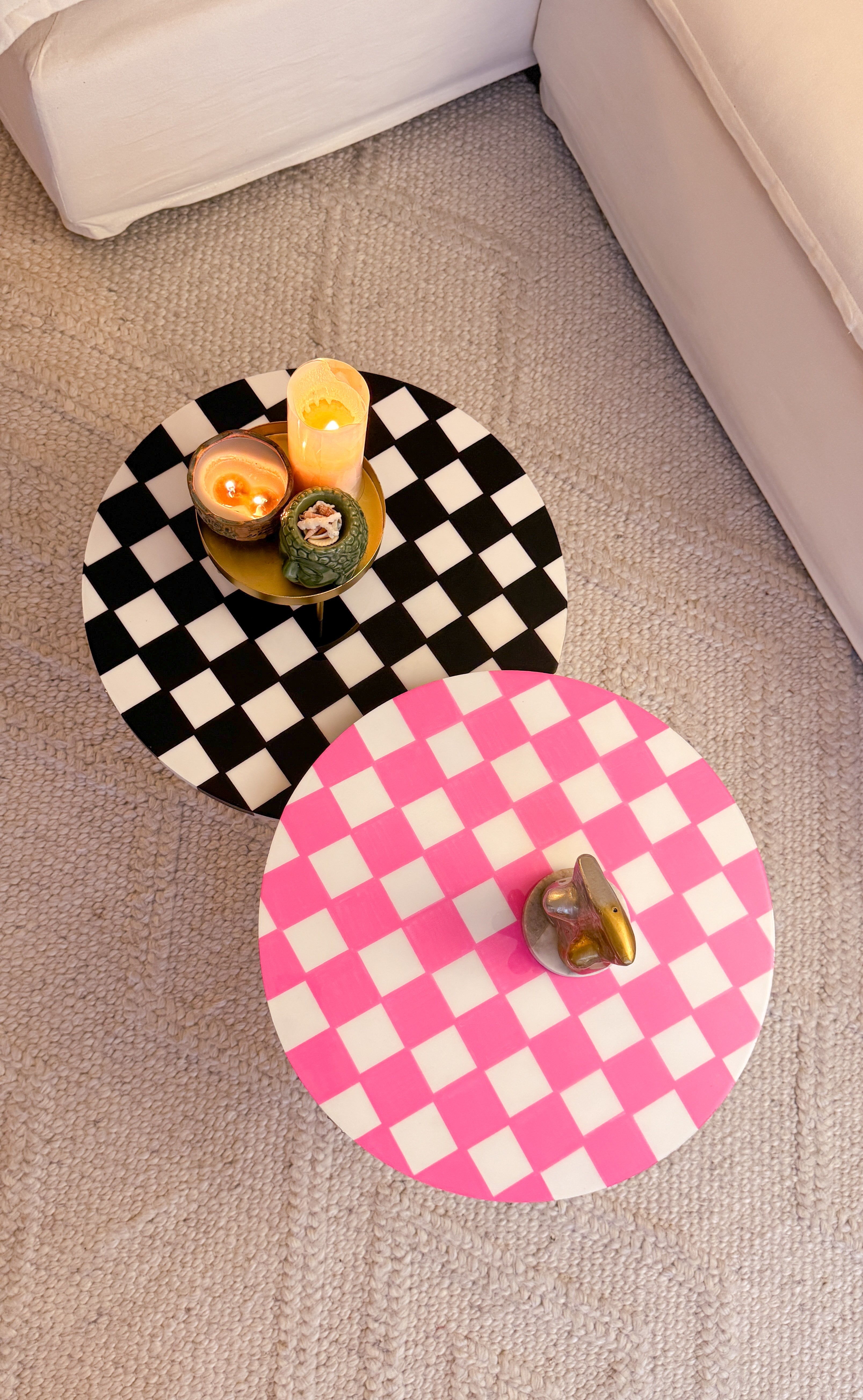 Mesas checkerd tables | Ivanna Zannetti Shop