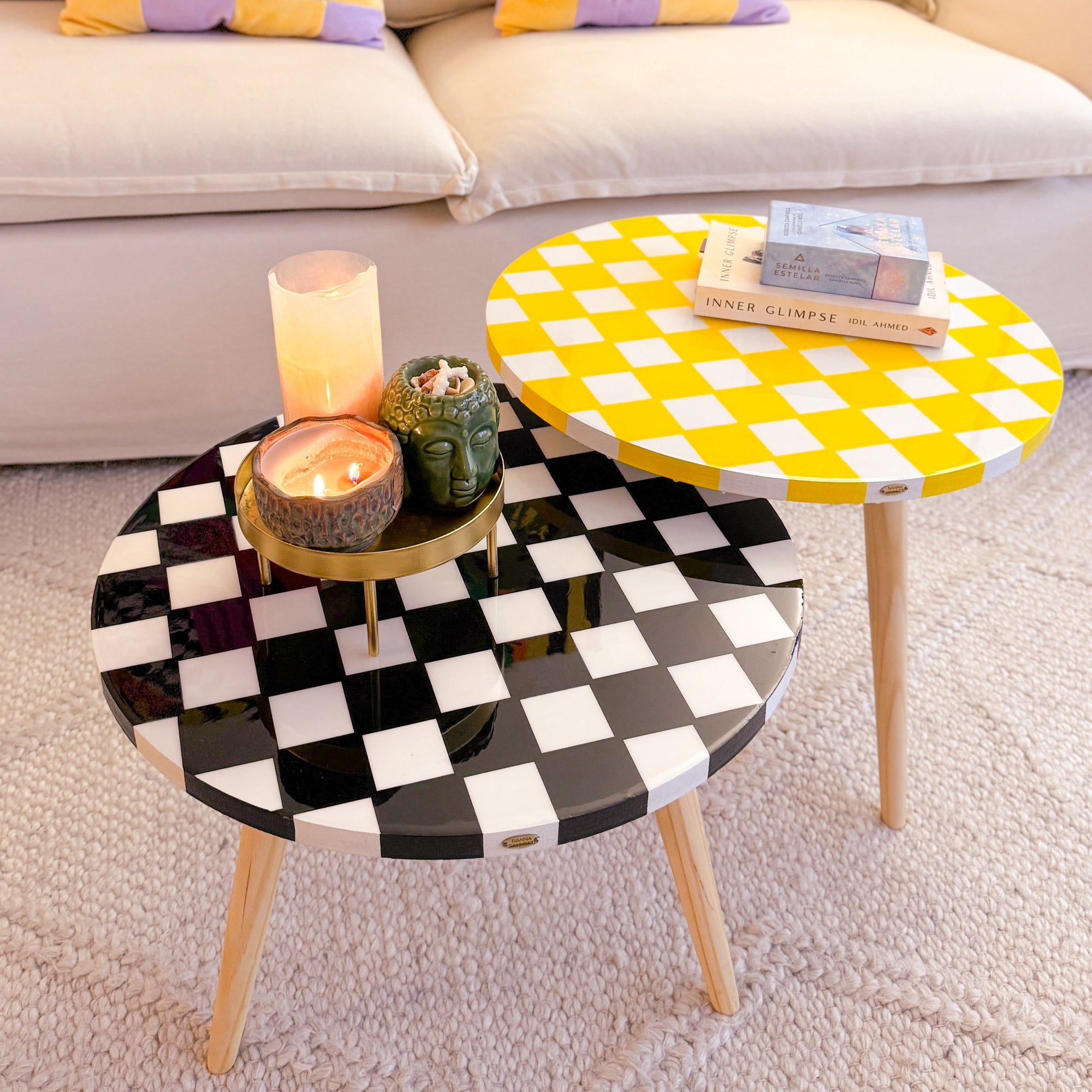 Checkered Duo Yellow & Black