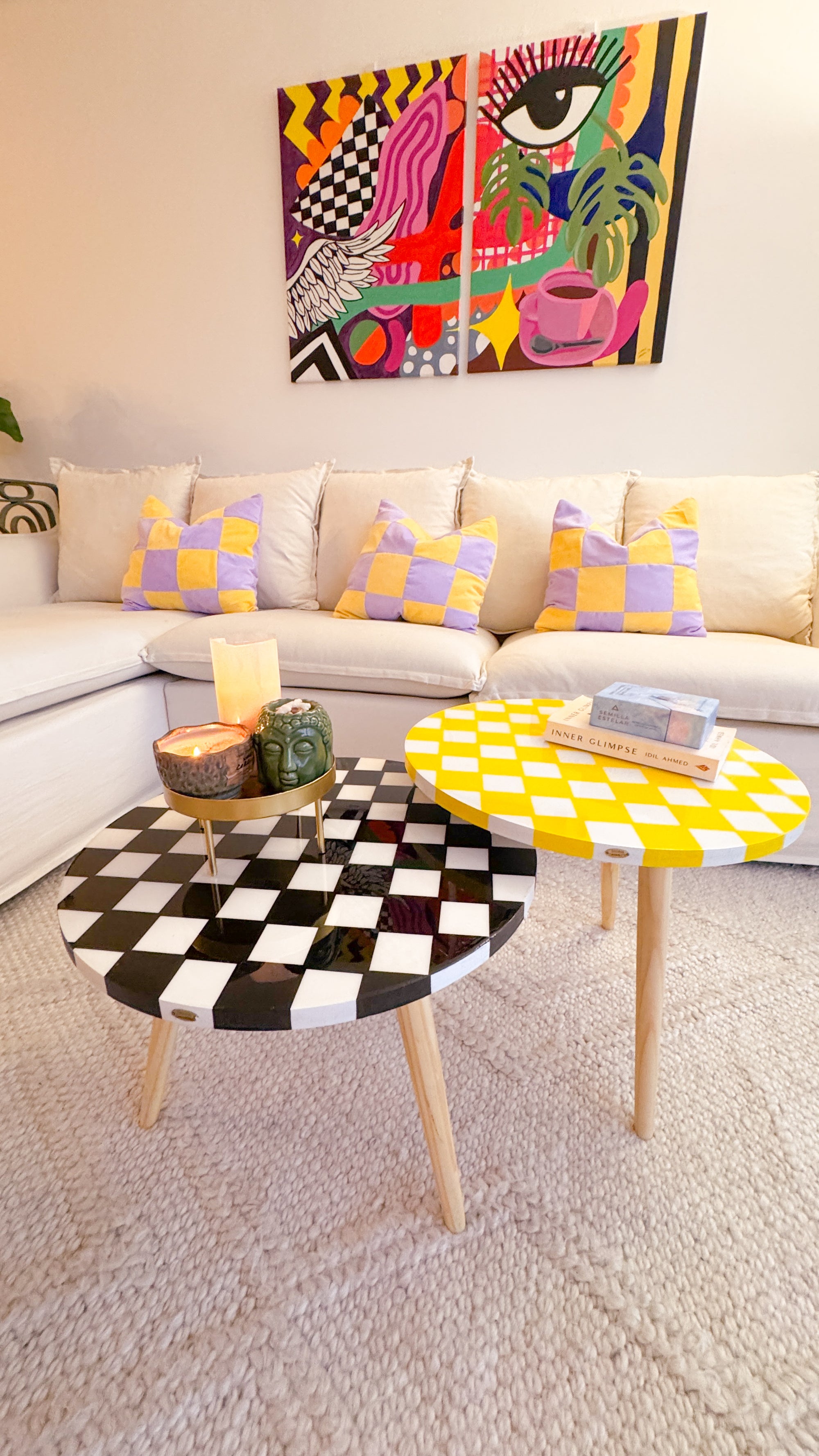Checkered Duo Yellow & Black