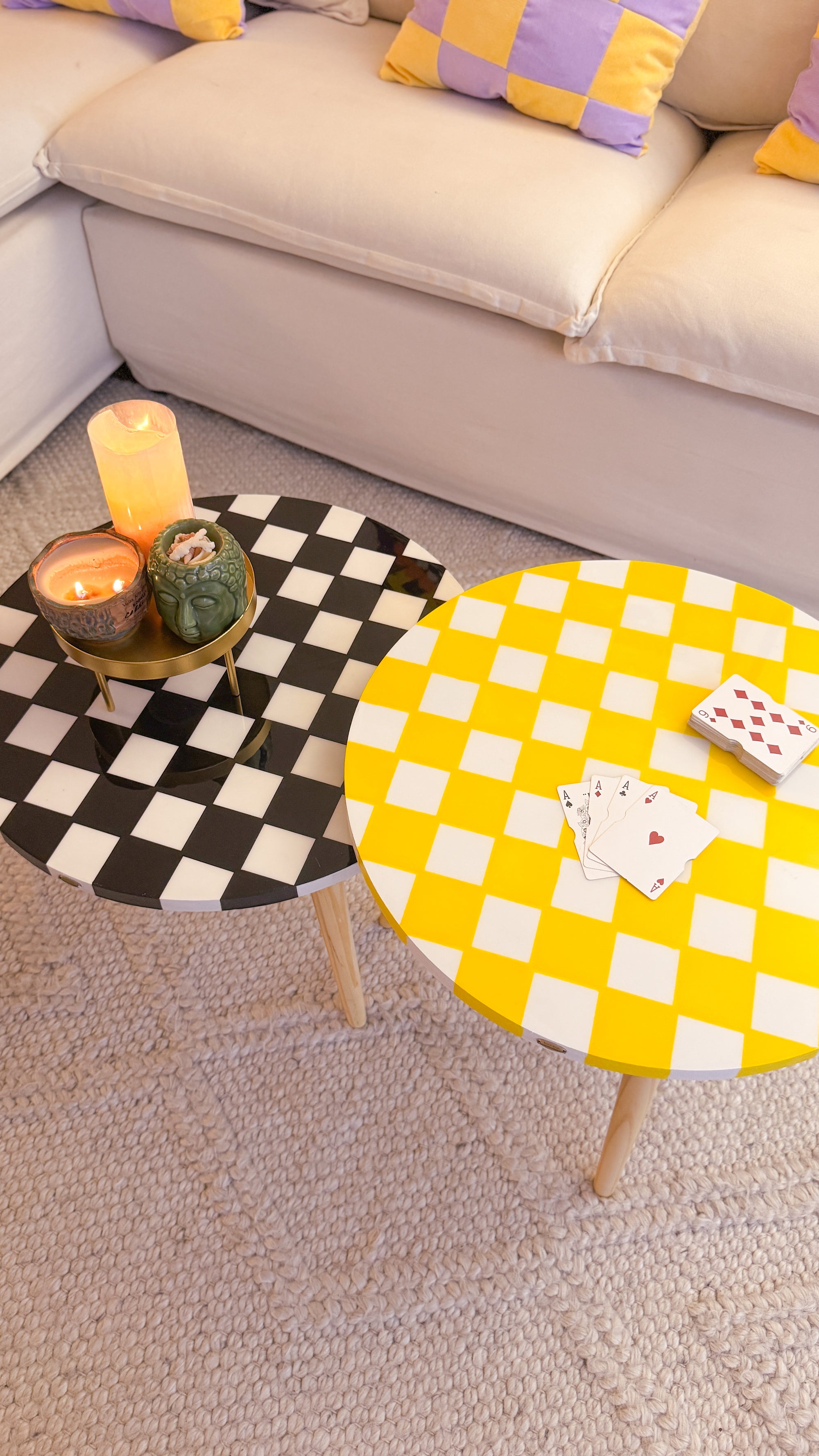 Checkered Duo Yellow & Black