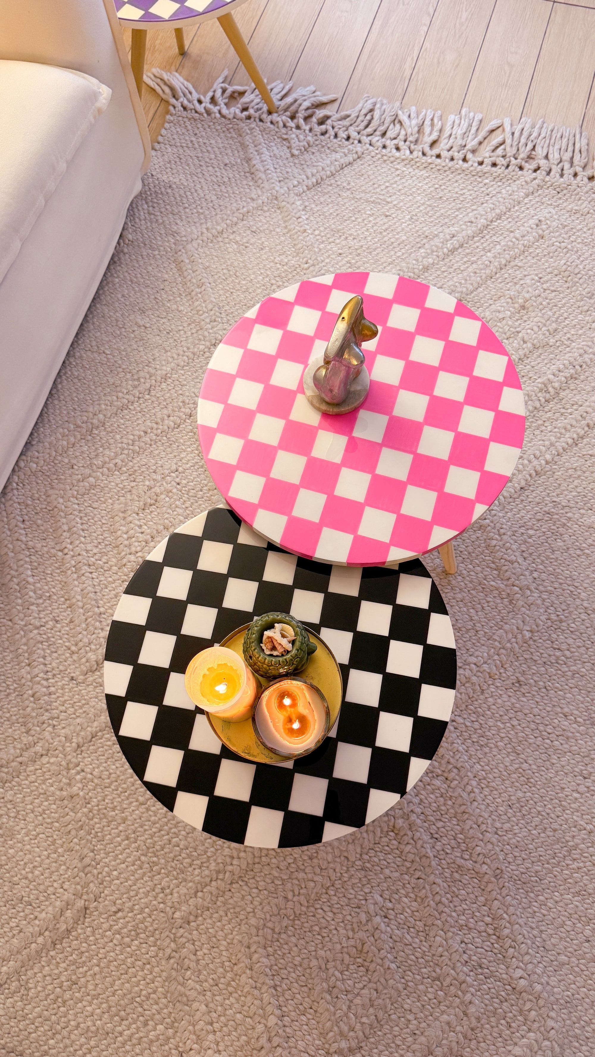 Checkered Duo Pink & Black