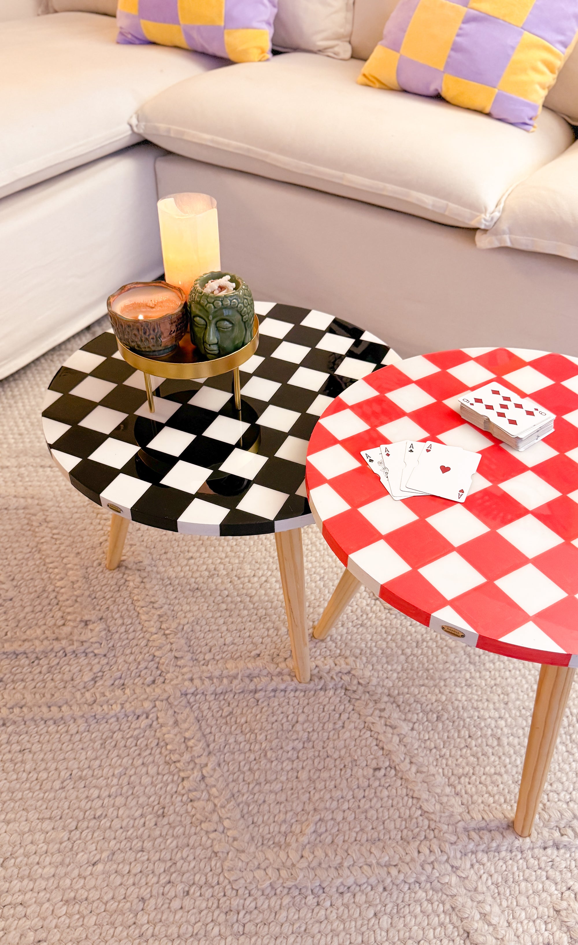 Checkered Duo Red & Black