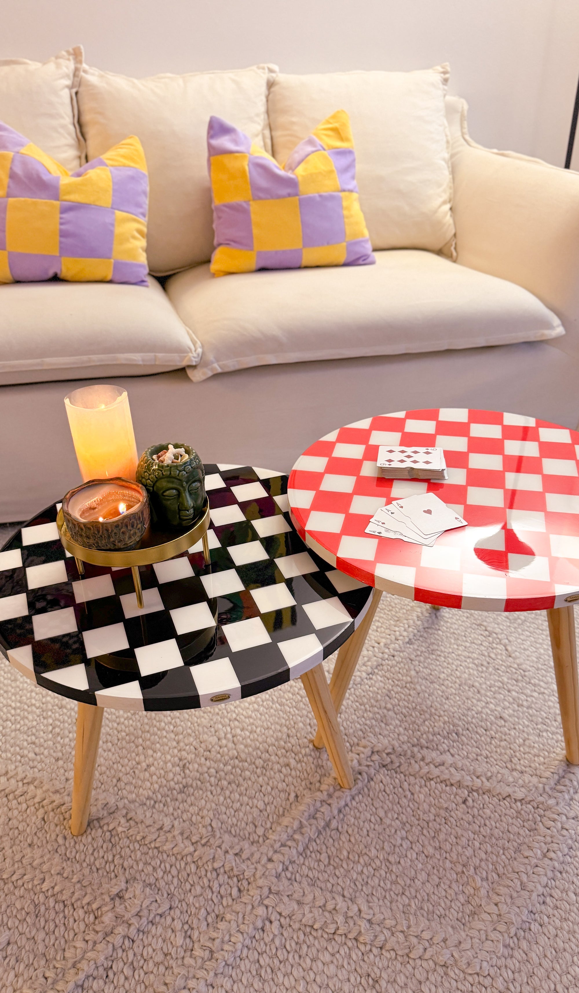 Checkered Duo Red & Black