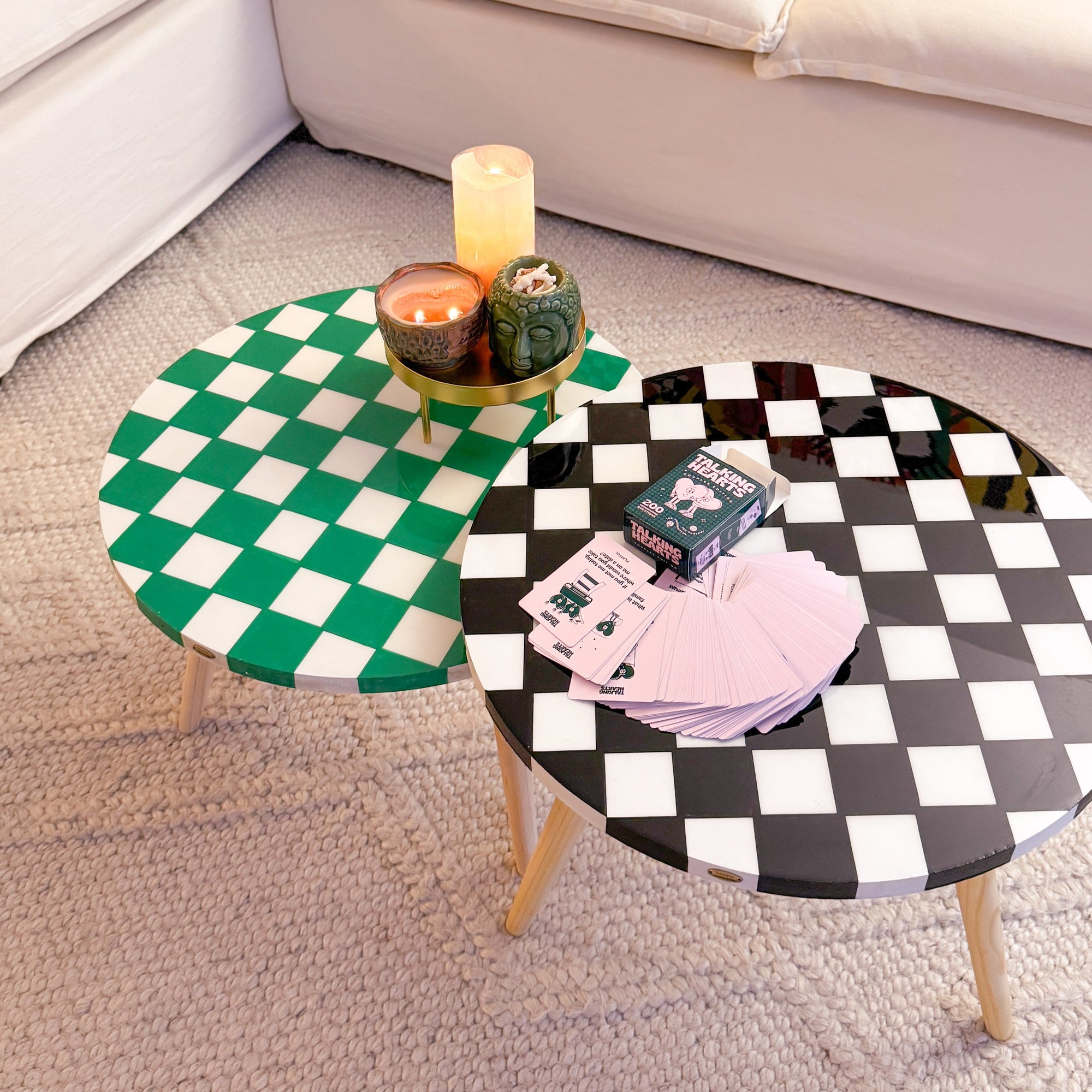 Checkered Duo Green & Black