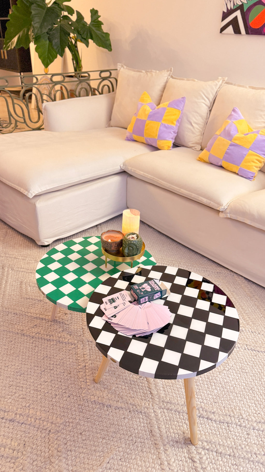 Checkered Duo Green & Black