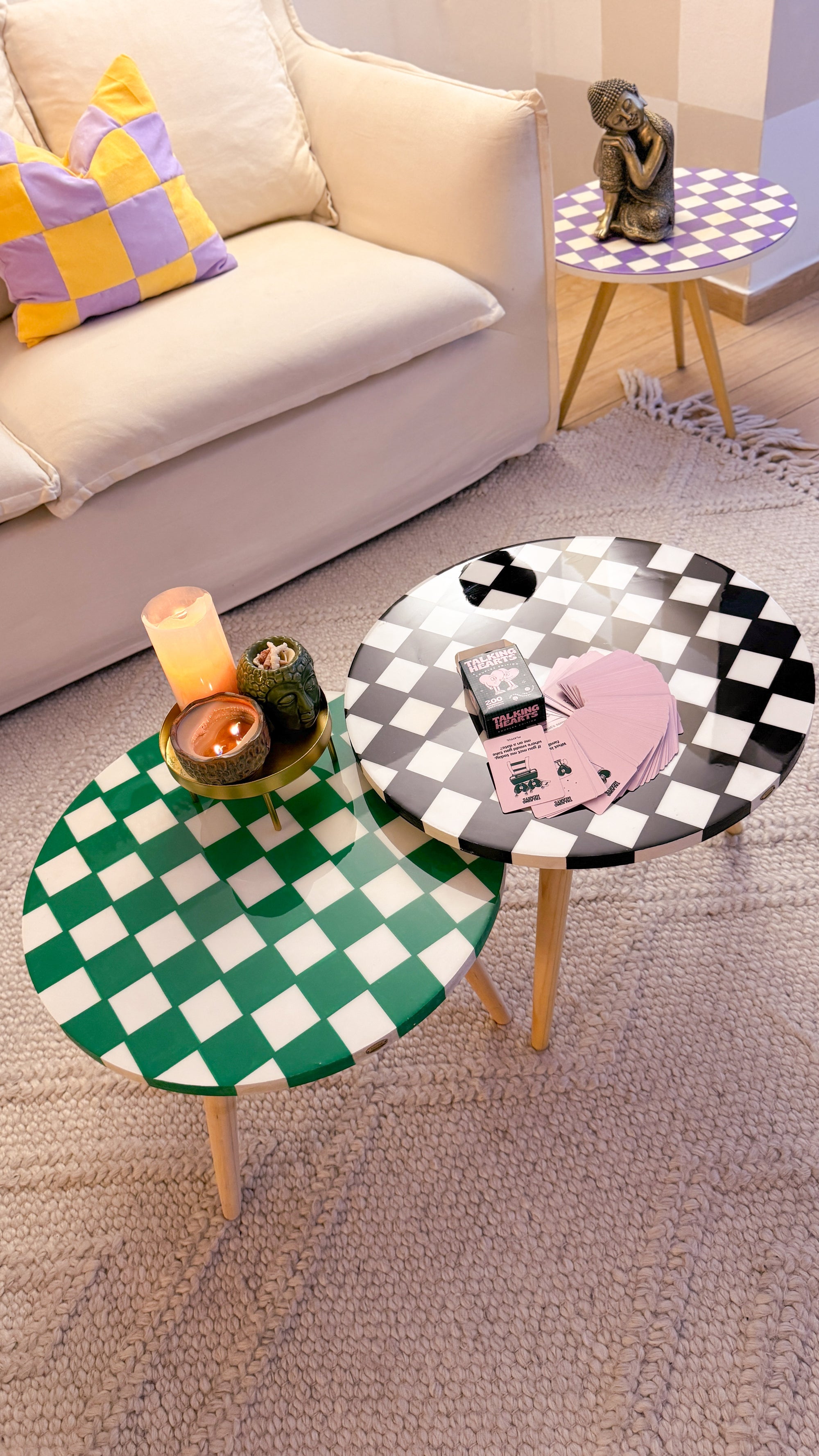 Checkered Duo Green & Black