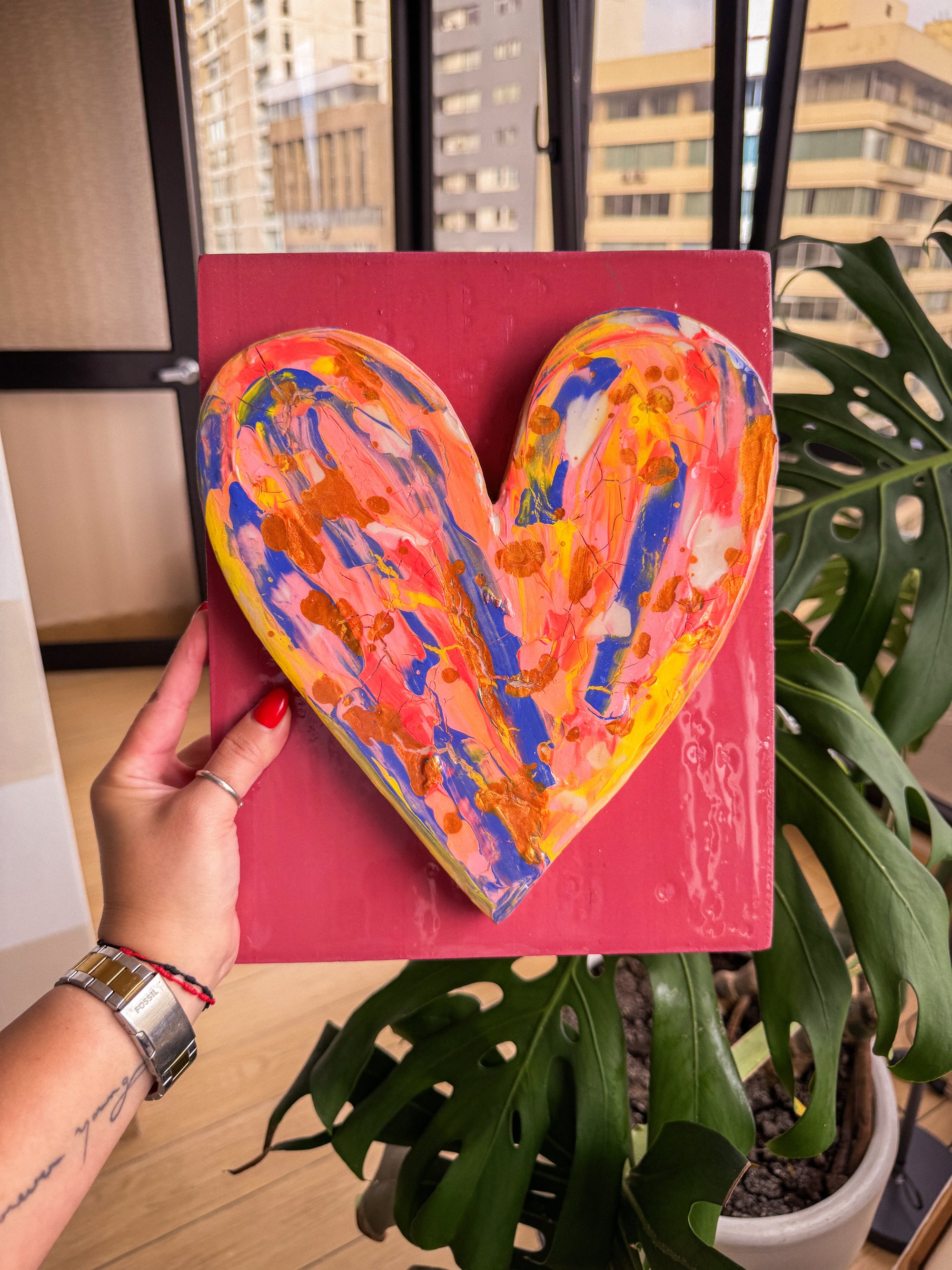 Sunset Lovers Heart